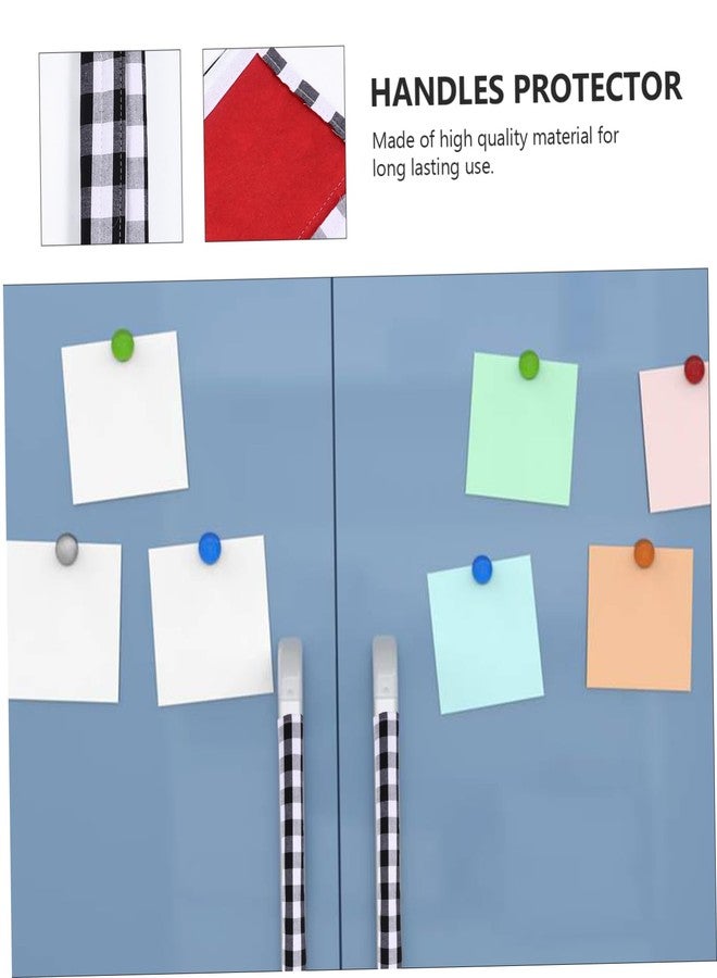 سولوستر مجموعة واقيات مقابض أبواب SOLUSTRE، عبوة من 4 قطع، أغطية مقابض الثلاجة والفرن، أغطية مانعة للانزلاق للأجهزة - Image 5